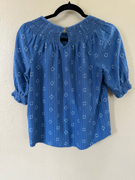 Sonoma Women's Blue Shortsleeve Blouse