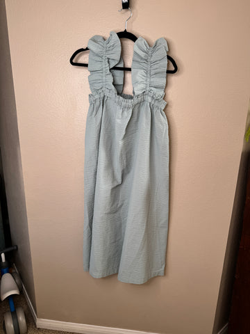 Open Edit Sleeveless Teal Dress