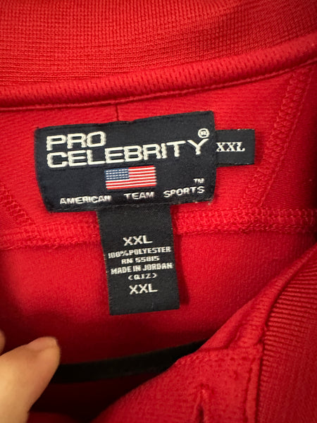 Pro Celebrity Red Football Men's Polo