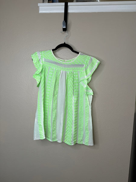 Devotion Twins Women's Sxinousa Green Sleeveless Blouse