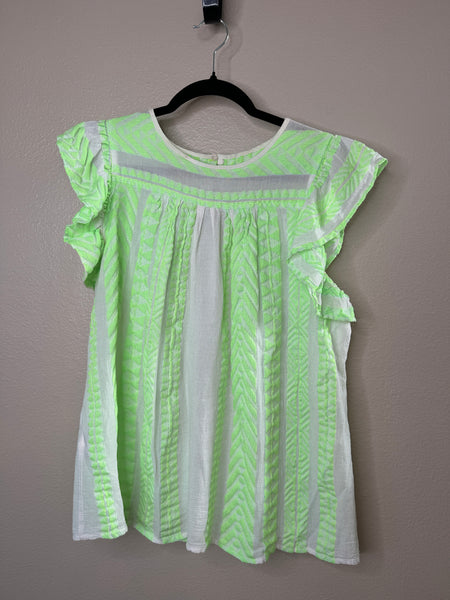 Devotion Twins Women's Sxinousa Green Sleeveless Blouse