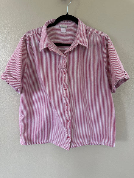 Vintage Bocabay Womens's Pink Blouse