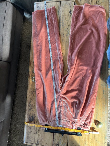 Loft Women's Pink Velvet Pants-NWT