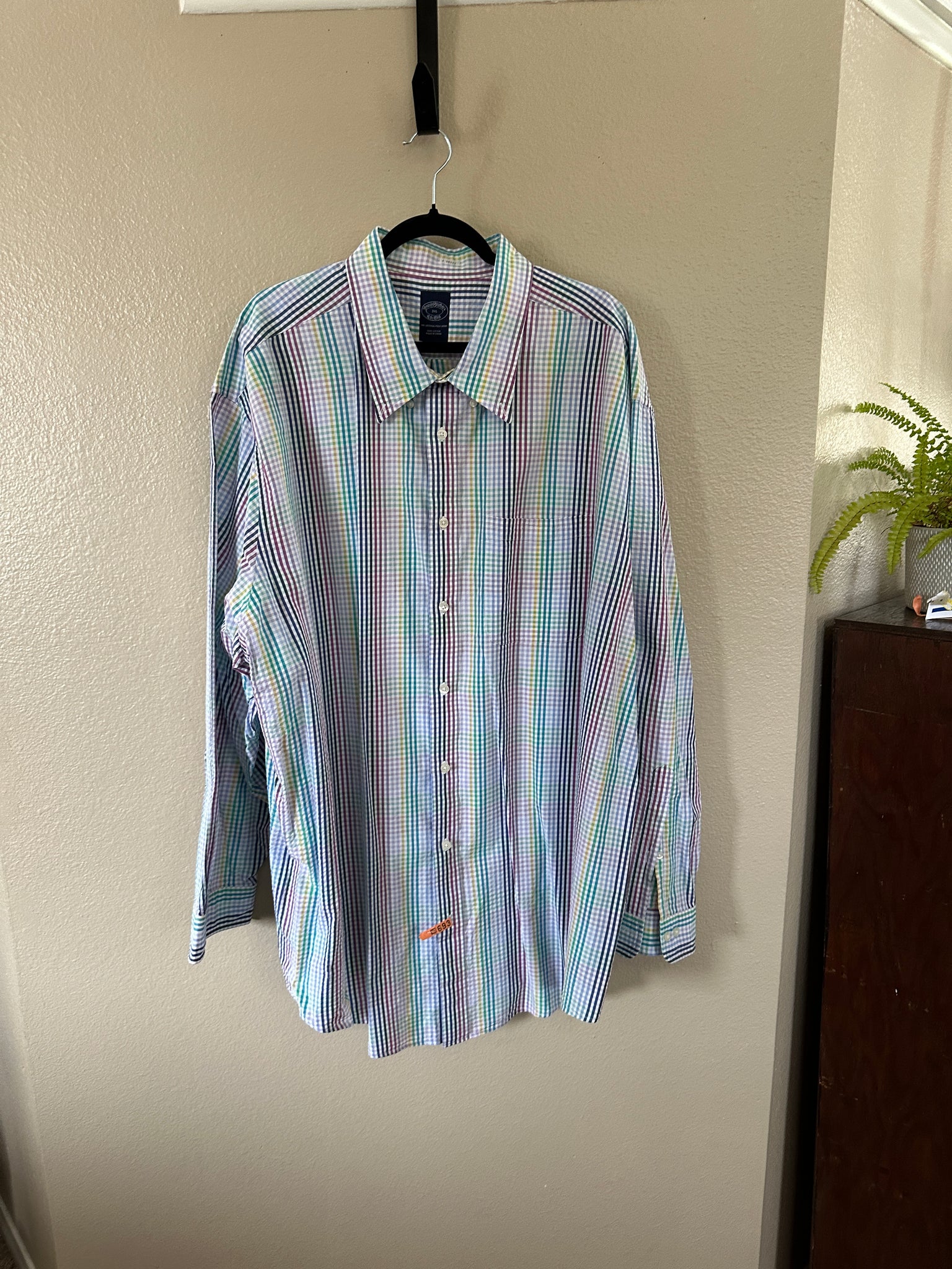 Brooks Brothers Men's Striped Long Sleeve Dress Shirt