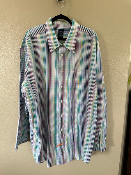 Brooks Brothers Men's Striped Long Sleeve Dress Shirt