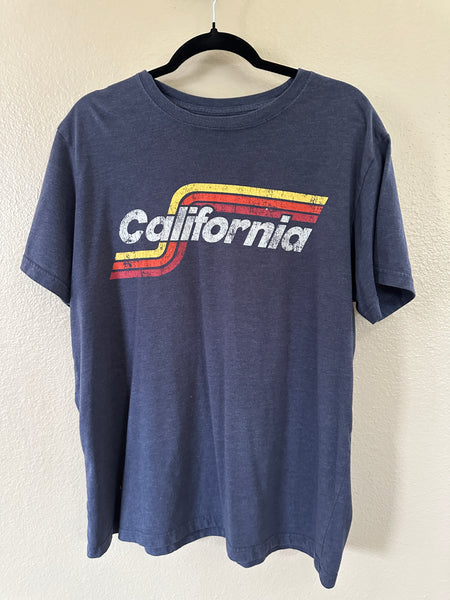 State of Mine Men's Blue California Graphic T-Shirt