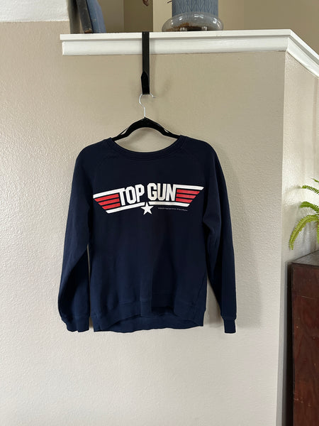 Forever 21 Womens Blue Top Gun Graphic Sweatshirt 