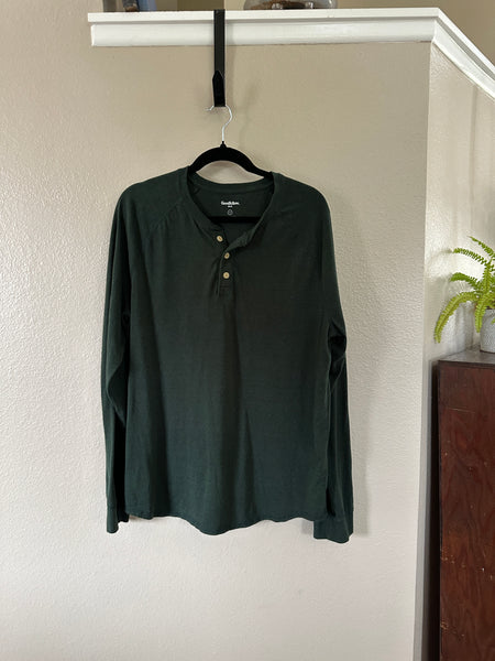 Goodfellow Men's Green Long Sleeve Shirt