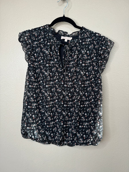 Blousology Women's Black Floral Blouse