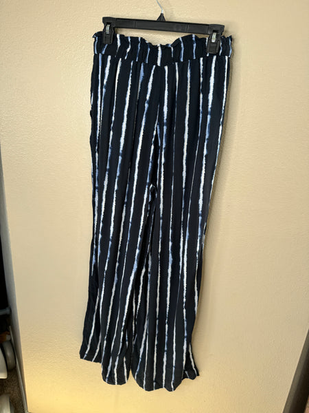 H&M Women's Wide Cut Blue Pants-NWT