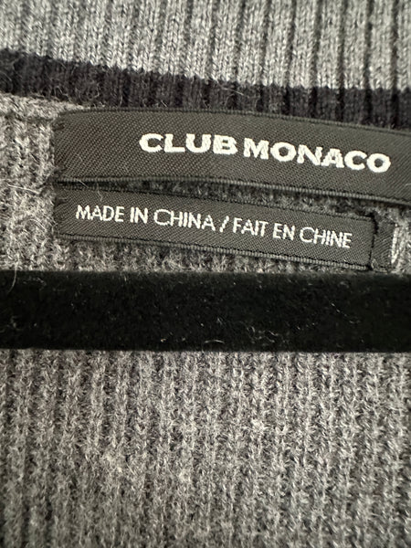 Club Monaco Gray Short Sleeve Sweater