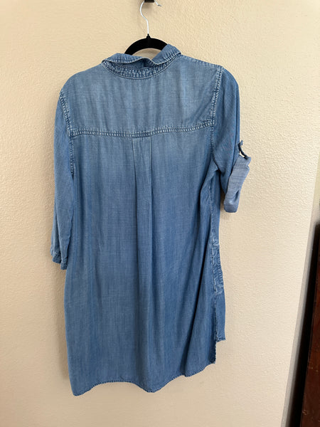 Cloth & Stone Women's Blue Shortsleeve Dress