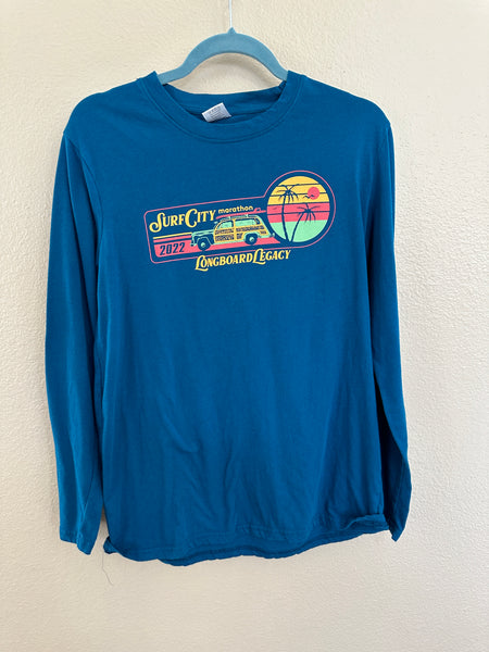 Motiv Men's Blue Surf City Marathon Long Sleeve T-Shirt