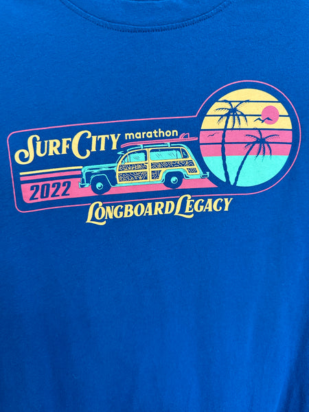 Motiv Men's Blue Surf City Marathon Long Sleeve T-Shirt