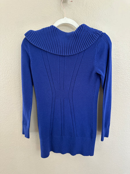 Style & Co Women's Blue Long Sleeve Long Sweater