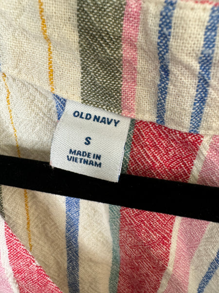 Old Navy Women's Linen Striped Dress