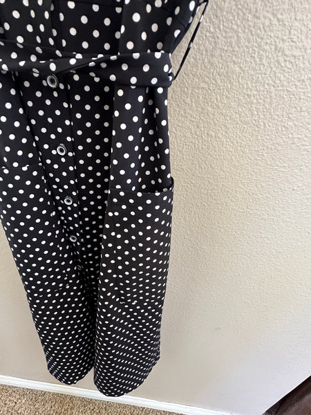 Black and White Polka Dot Dress