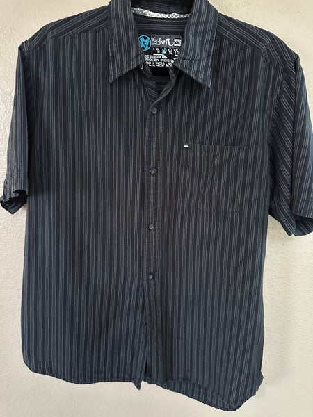 Quicksilver Men's Collared Shirt-Miss the bottom button