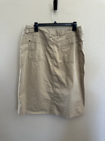 Eddie Bauer Women's Tan Long Straight Skirt