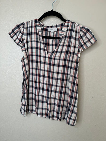 Loft Outlet Plaid Blouse