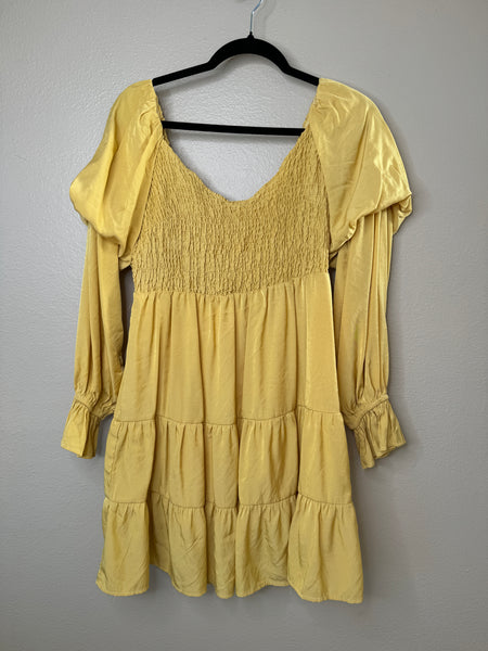 Women's Yellow Short Dress