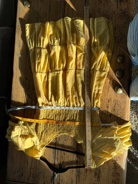 Women's Yellow Short Dress