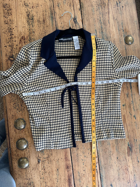 Sag Harbor Women's Black & Yellow Long Sleeve Blazer