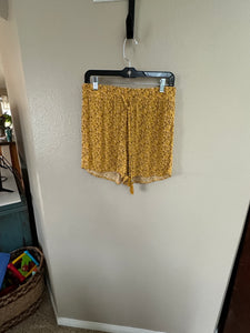 Retrology Yellow Floral Shorts