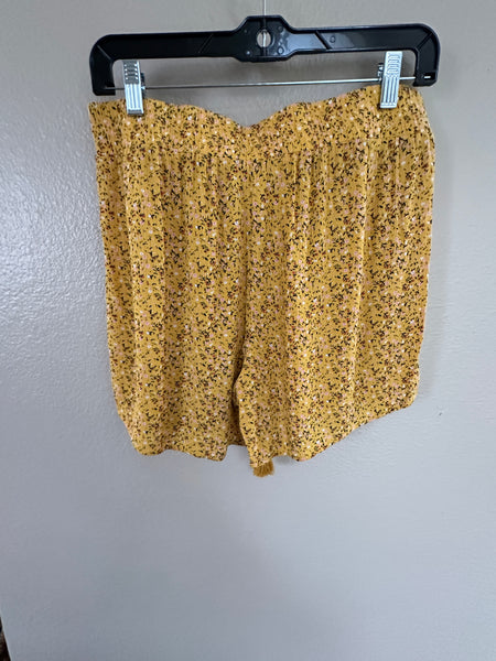 Retrology Yellow Floral Shorts