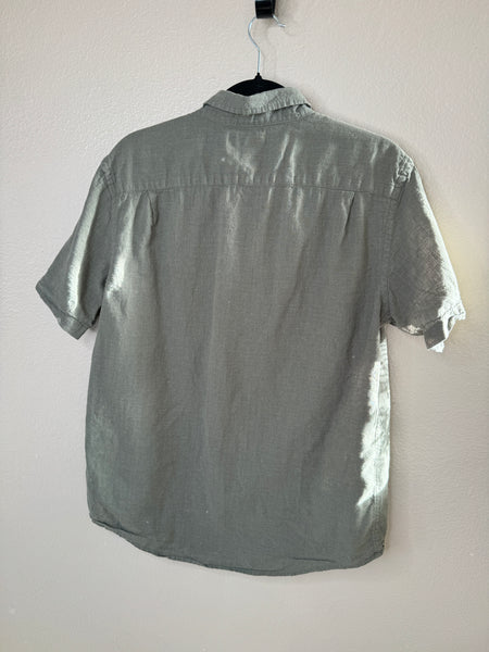 Old Navy Men's Green Linen Shirt