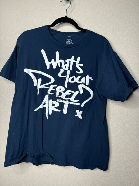 What's your rebel art? Mens Black T-Shirt