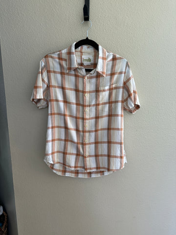 Hollister Men's Plaid Collared Short Sleeve Shirt