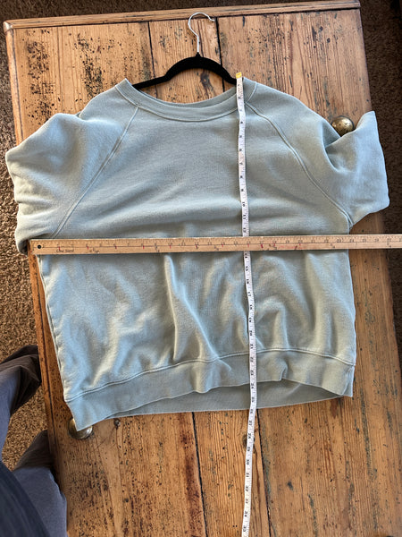 Old Navy Women's Green Oversized Sweatshirt