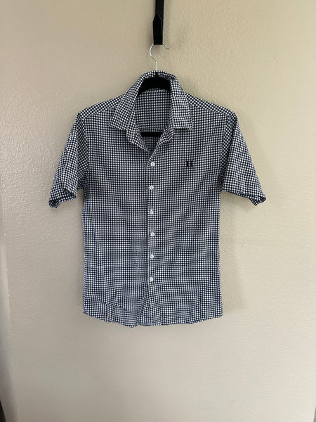 Shein Men's Blue and White Button Up Shirts