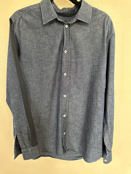 H&M Men's Denim Collared Shirt