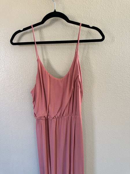 Lulu's Women's Pink Sleeveless Pantsuit