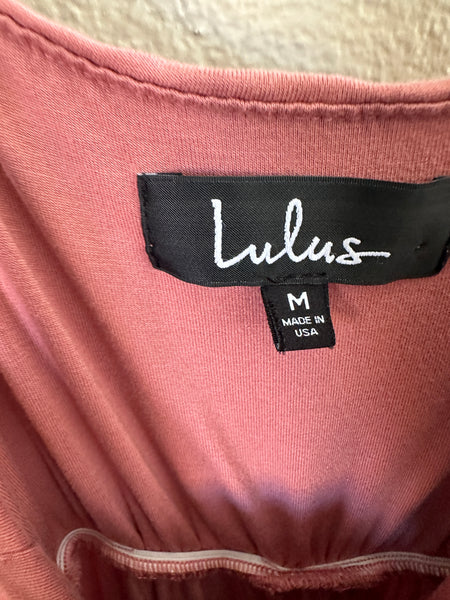 Lulu's Women's Pink Sleeveless Pantsuit