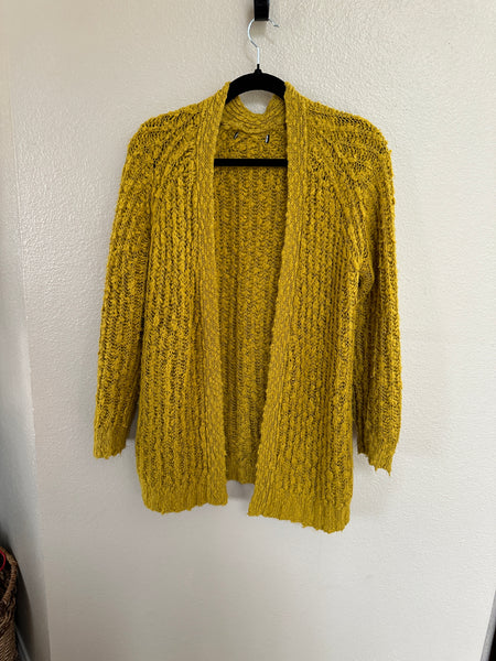 Chunky Mustard Yellow Cardigan