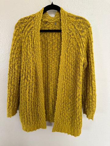 Chunky Mustard Yellow Cardigan