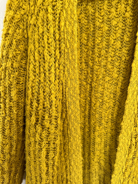 Chunky Mustard Yellow Cardigan