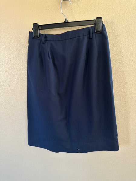 DSCP Women's Blue Military Midi Skirt