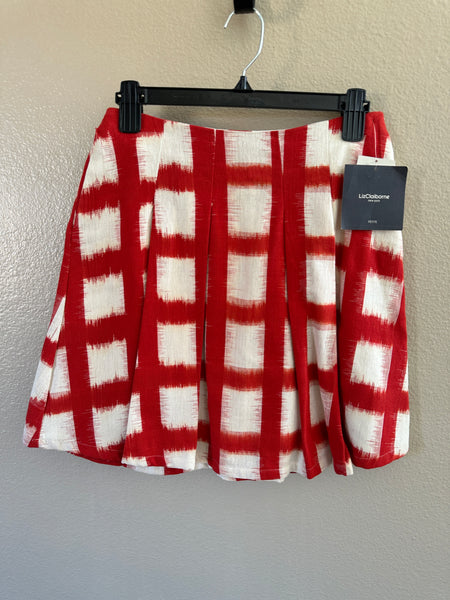 Liz Claiborne Women's Red Short Skirt-NWT