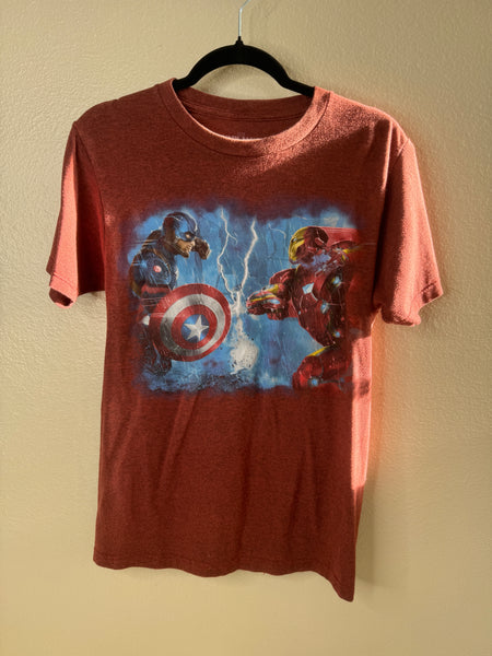 Captain America Civil War Men's Red Shirt