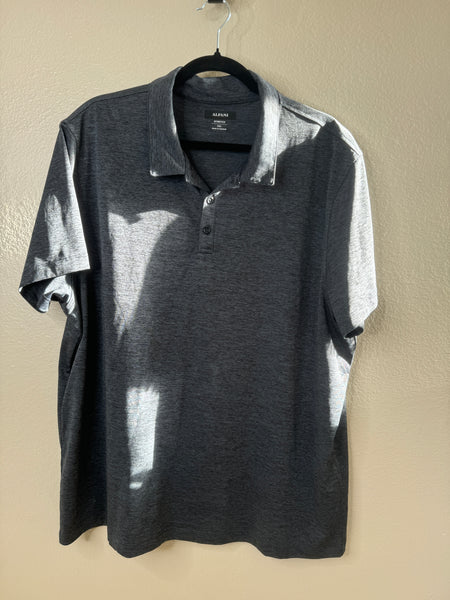 Alfani Men's Black & Gray Polo