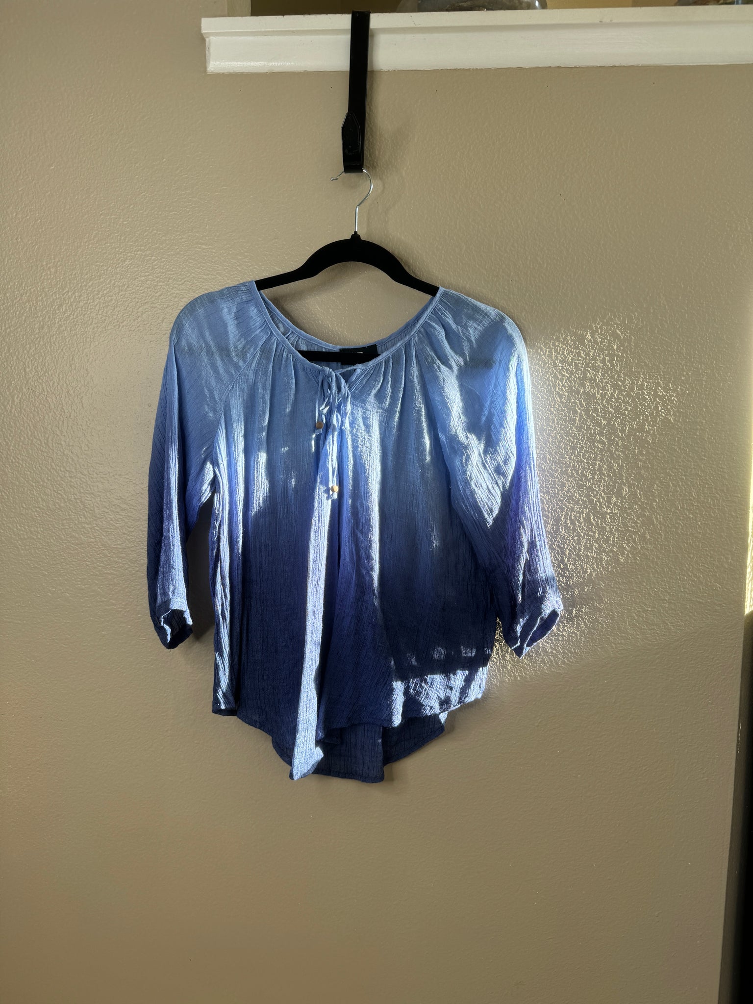 iz Byer Women's Blue Blouse