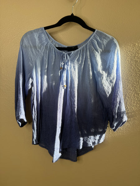 iz Byer Women's Blue Blouse