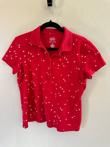 Croft & Barrow Women's Red Short Sleeve Polo