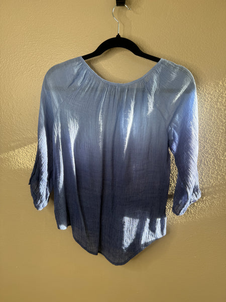 iz Byer Women's Blue Blouse