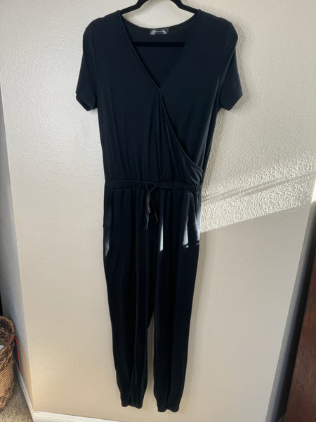 Pretty Garden Women's Black Jumpsuit