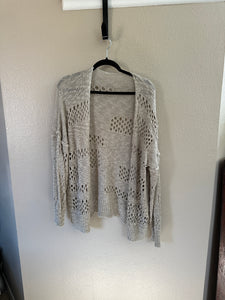 Women's Beige Long Sleeve Cardigan